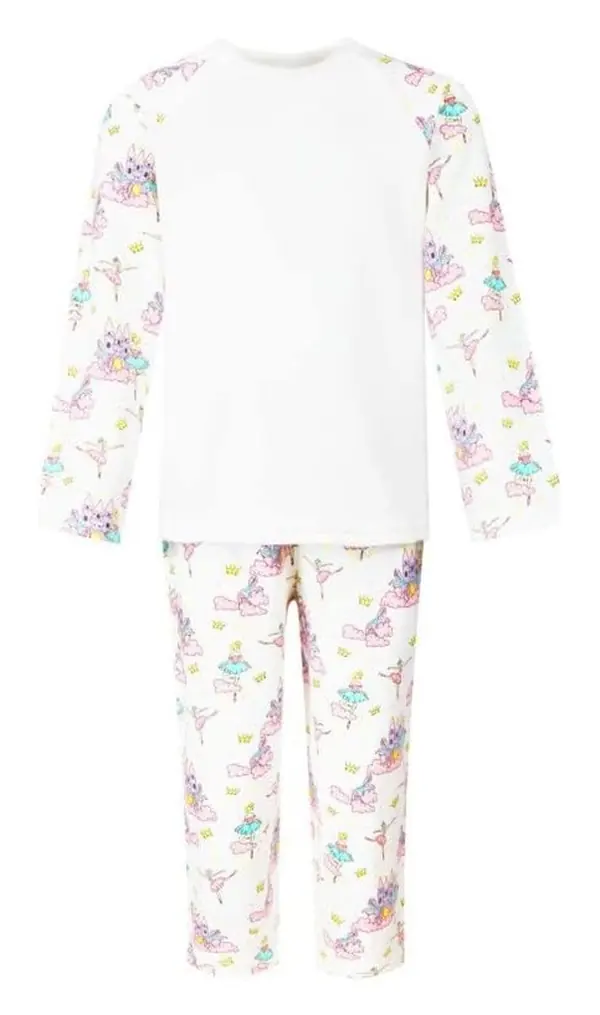 Ballerina kids pyjamas with white top
