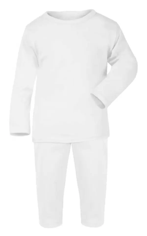 White blank baby pyjamas
