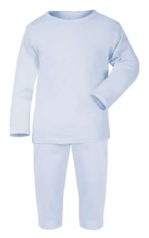Light blue blank baby pyjamas