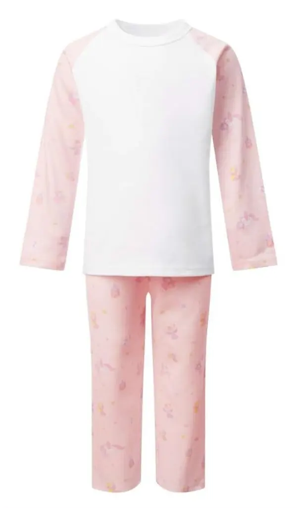 Fairy princess kids pyjamas with white top